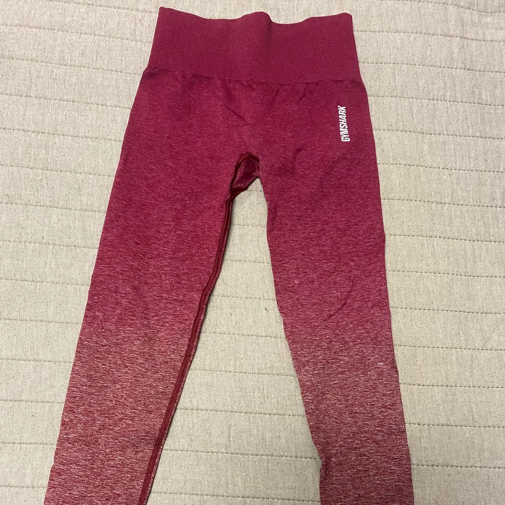 Gymshark red ombré leggings